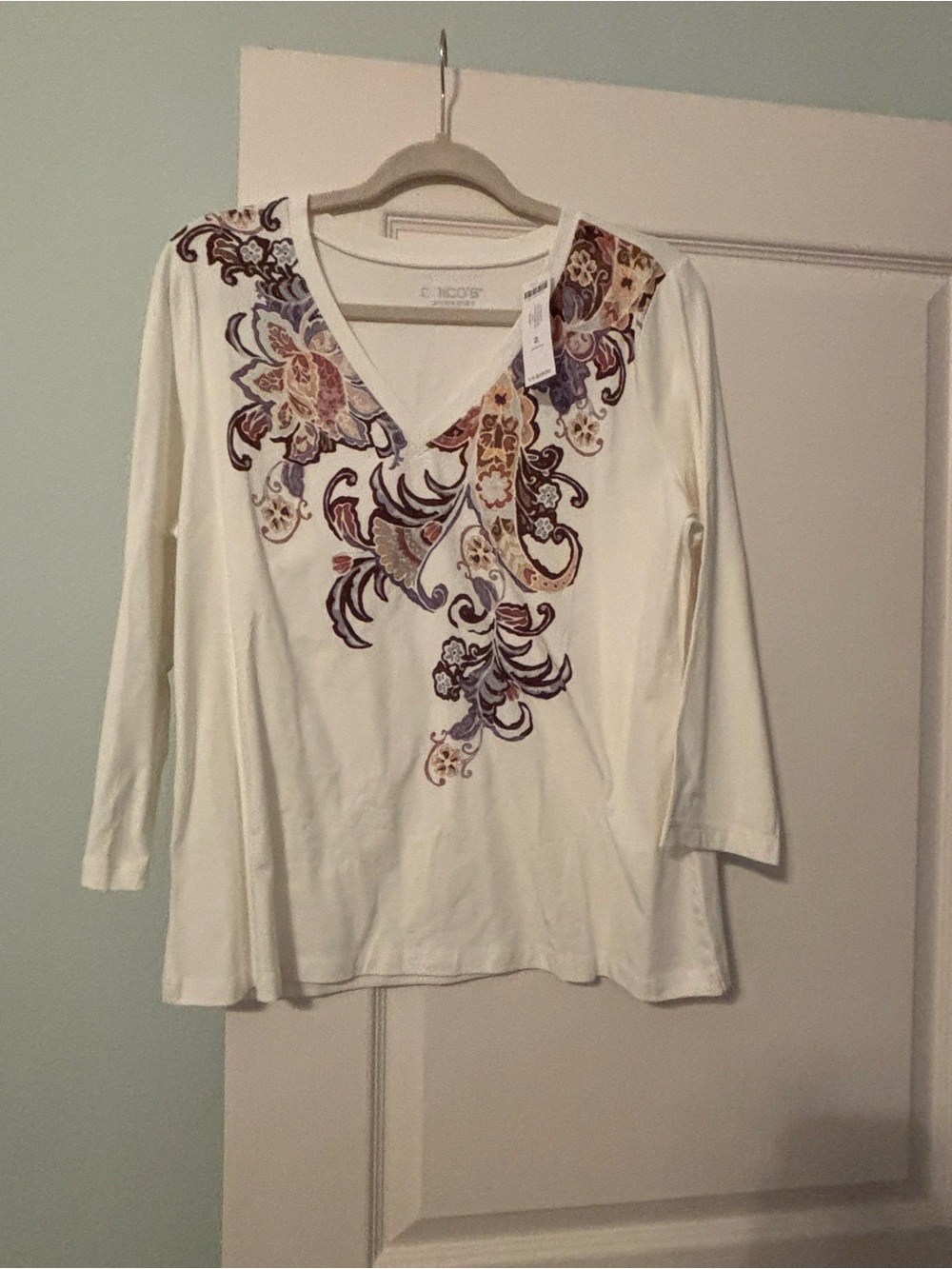 Chico’s 3/4 Sleeve Tee